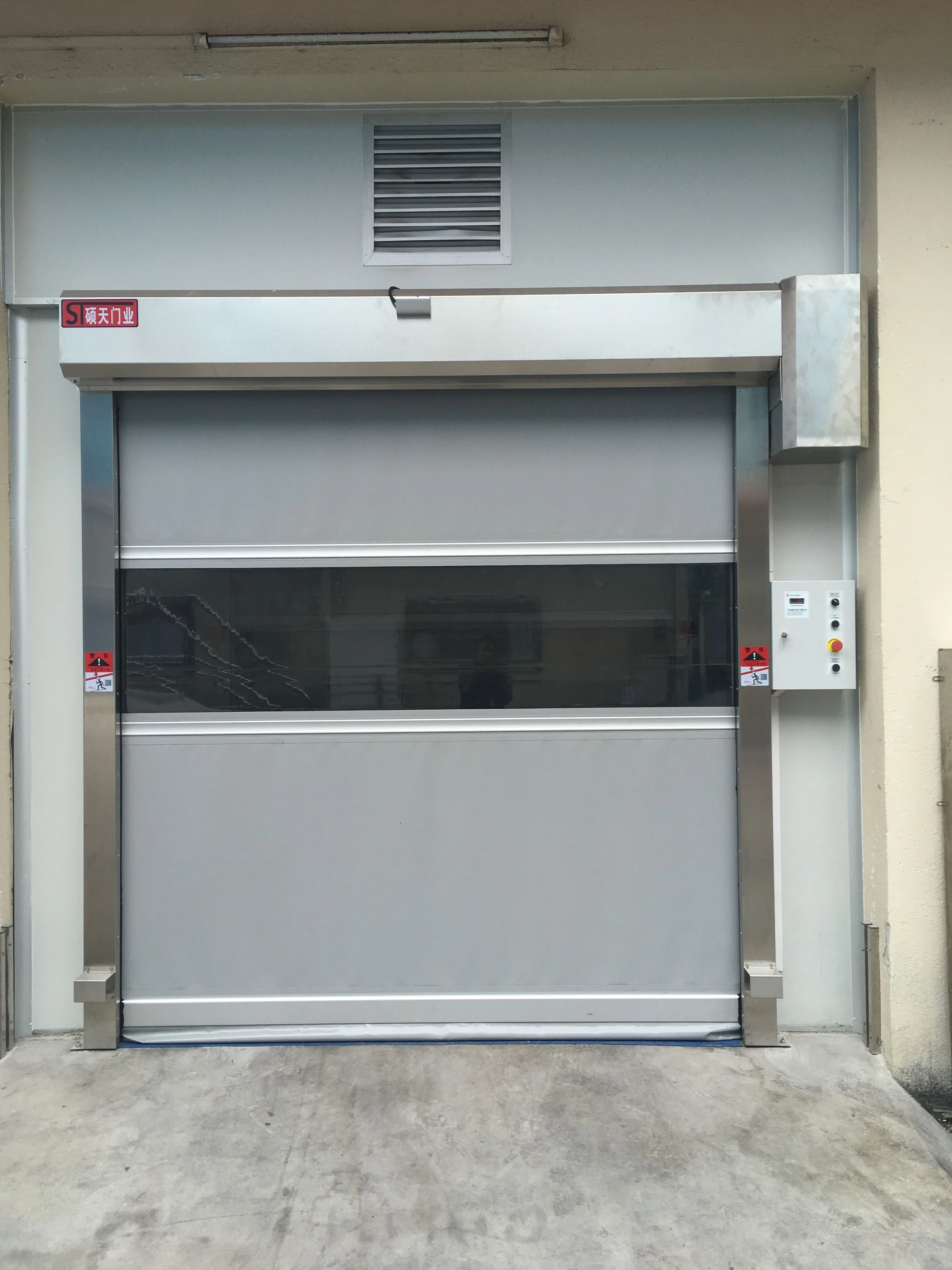 Exterior/Interior Remote PVC Rolling Doors Porte Porte Roulante