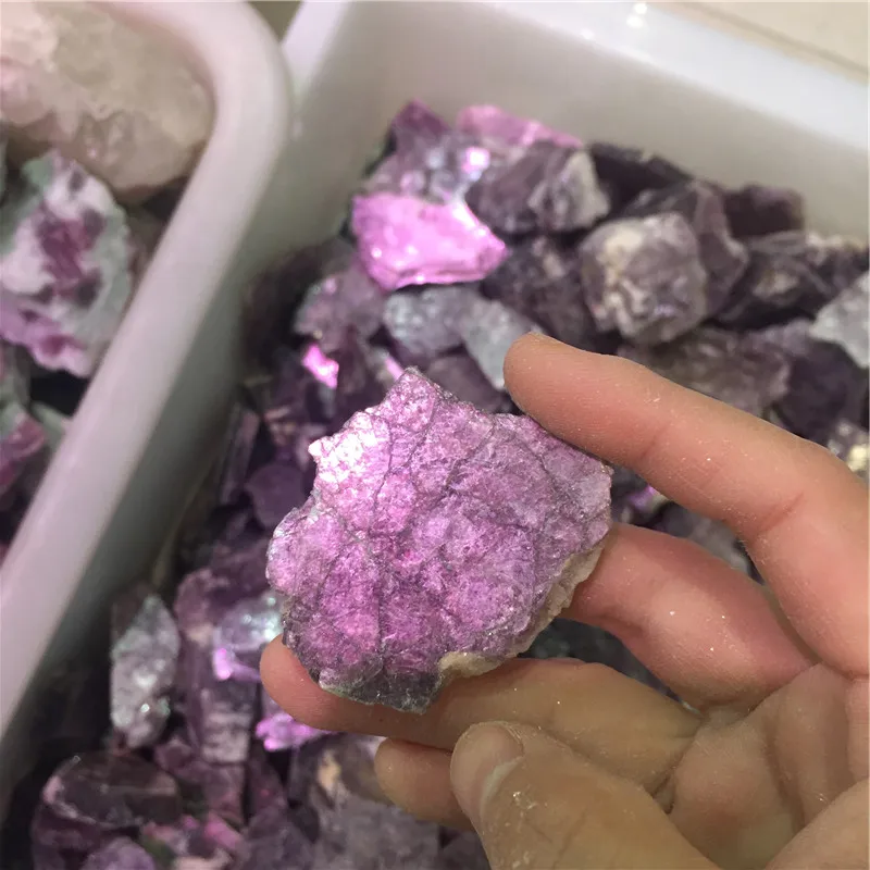 Brazil Rough Natural Purple Mica Flakes: Crystal Rock Stone for B2B Buyers