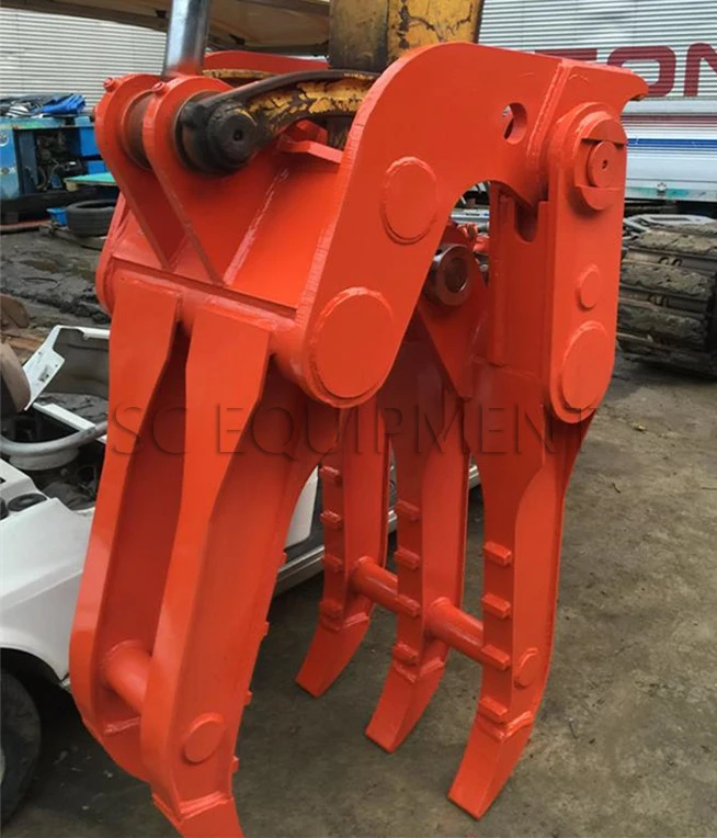 High Quality Excavator Hydraulic Pipe Clamp Wood Grapple For Sale Buy