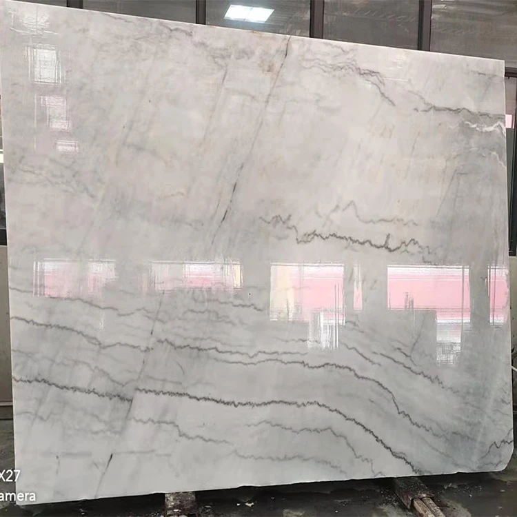 Factory Price China Guangxi Natural White Marble Custom Size 20mm Thick Slabs