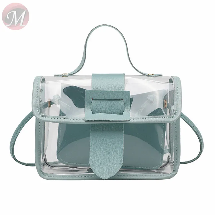 0270412 2020 Fashion girls PVC bag cross body bags candy color shoulder bags designer girls purse handbag