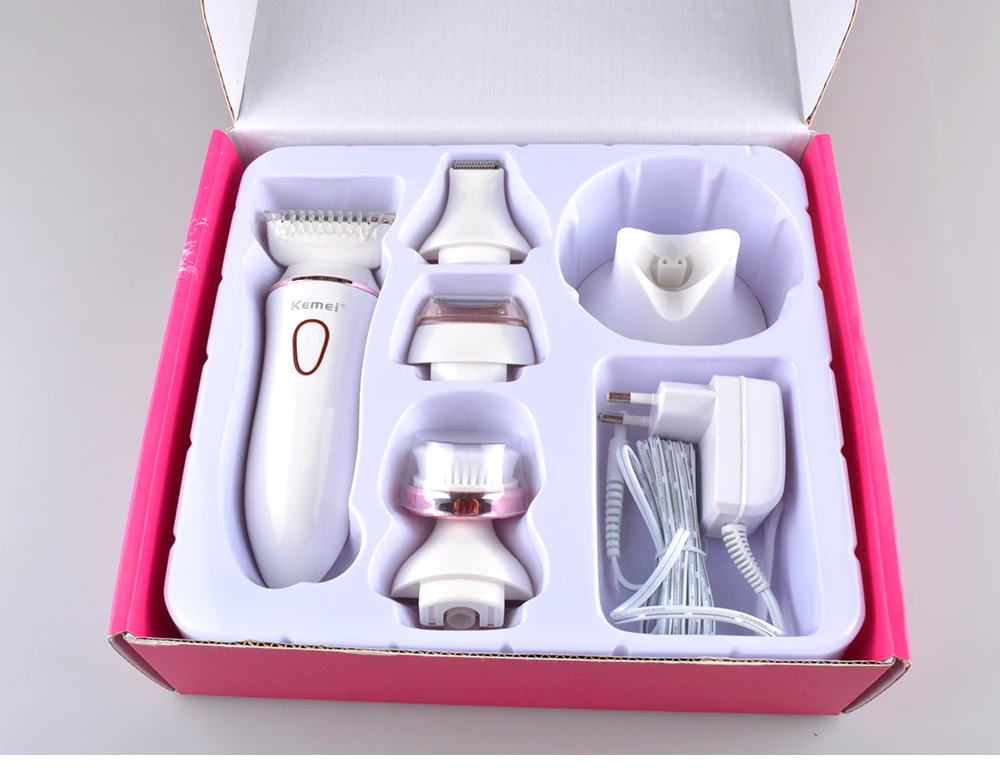 Kemei Km7202 Multifunction 5 In 1 Women Shaver Wool Device Knife