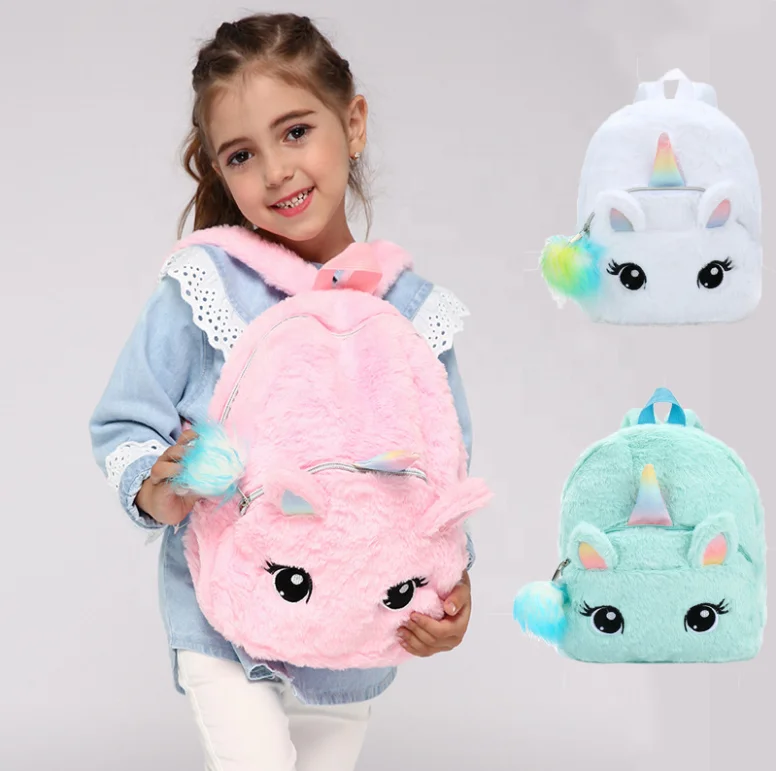 girls fluffy backpack