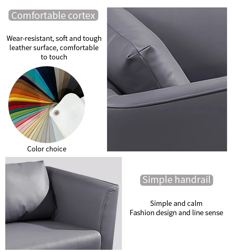 Pengpai 7 Seat Hall Leather Modern Furniture Couch Sofa