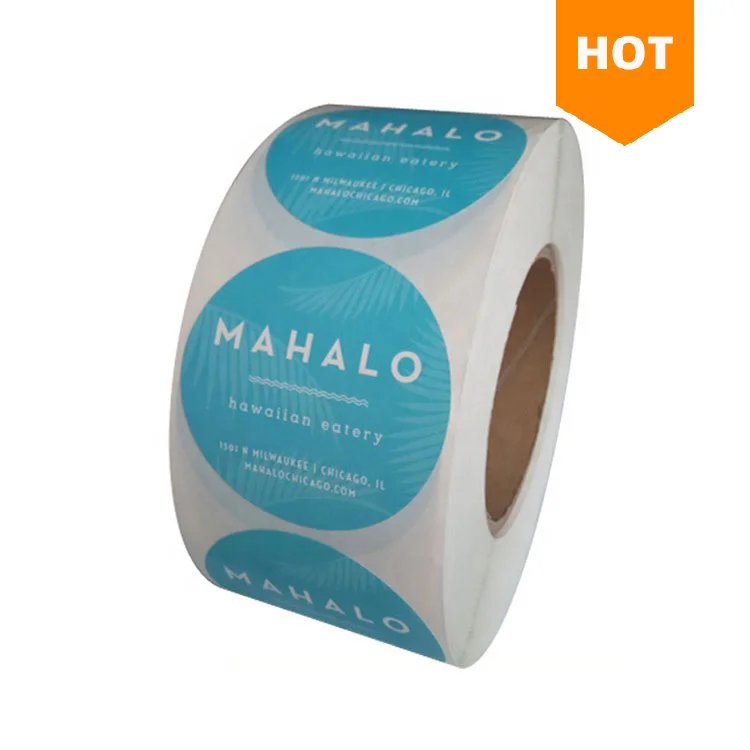 
Custom Waterproof Synthetic Paper Bottle Label, Adhesive Roll Logo Label Sticker, Custom Adhesive Bottle Label Printing 