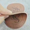 Custom Logo Genuine Leather Patches On brown Patches Repair Elbow Knee For Clothing Patchwork Accessories