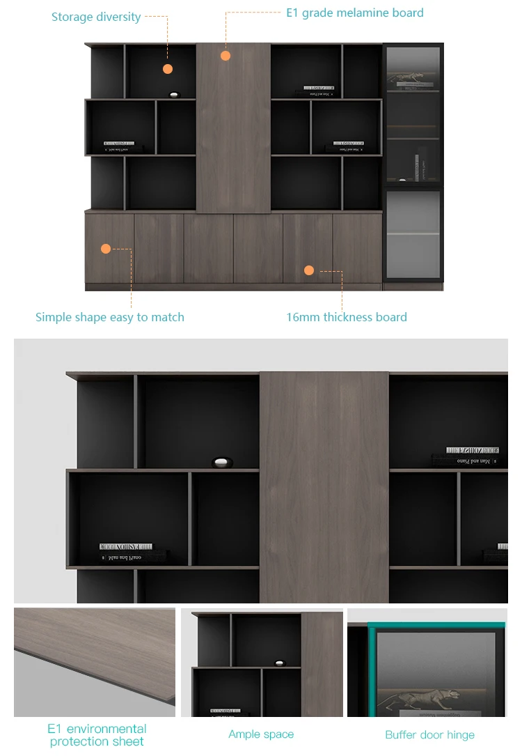 Modern design furniture filing cabinet with drawer wood file cabinets storage cabinet office equipment