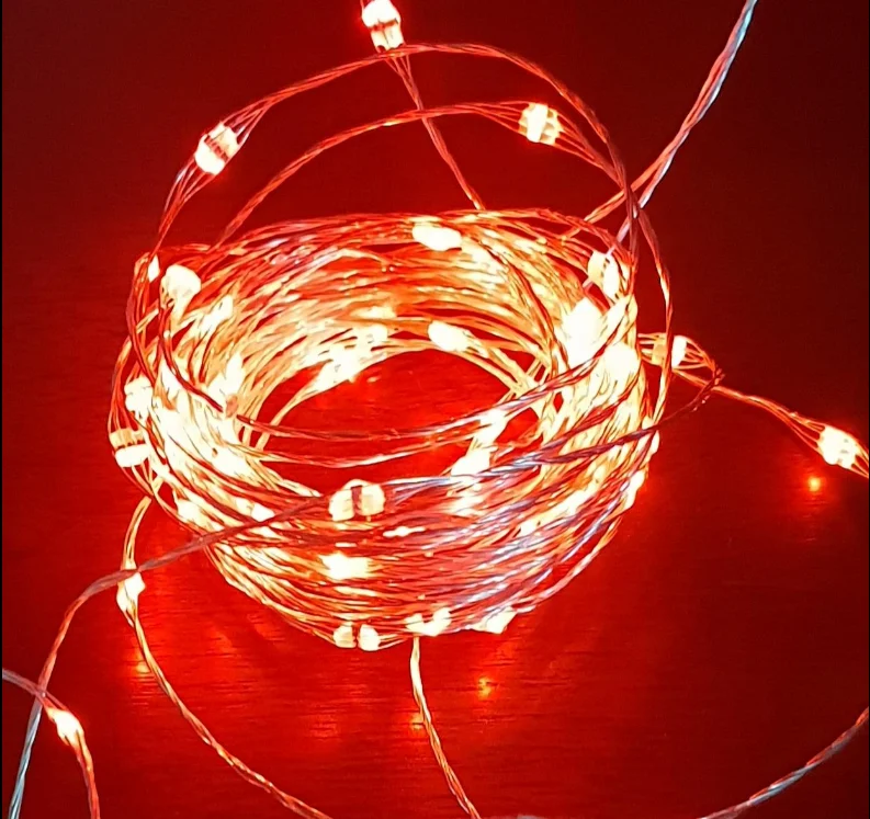 CYLAPEX Led String Lights for Christmas Bedroom 33ft 100 Leds Multicolor Fairy Lights