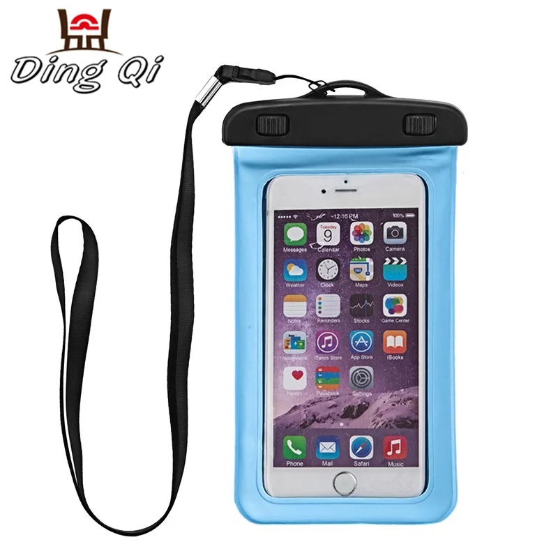 Pvc waterproof cellphone zip lock bag for phone