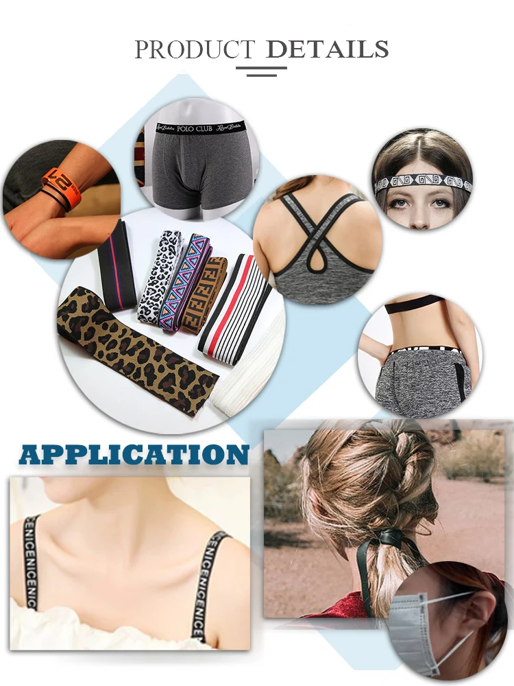 Custom Gold Glitter Foldover Band bing Metallic Shiny Elastic Ribbon