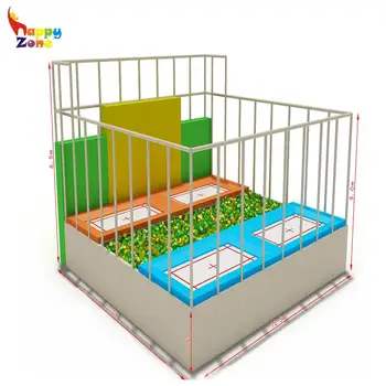 Happy Zone Indoor Colorful Safety Bouncing Bed Trampolines Park With Foam Pit For Children View Trampoline With Enclosure Happy Zone Product Details