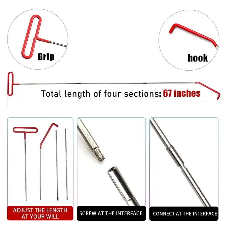 Car Door Lockout Lock Pick Set Open Grabber Long Reacher With Pump Air