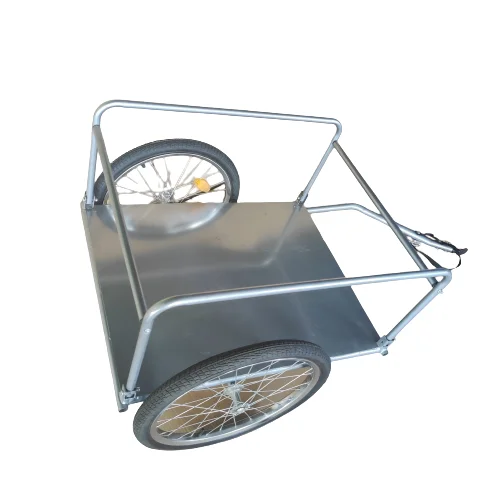 Double Tow Behind Bike Trailer For Toddlers Kids Motorcycle Folding