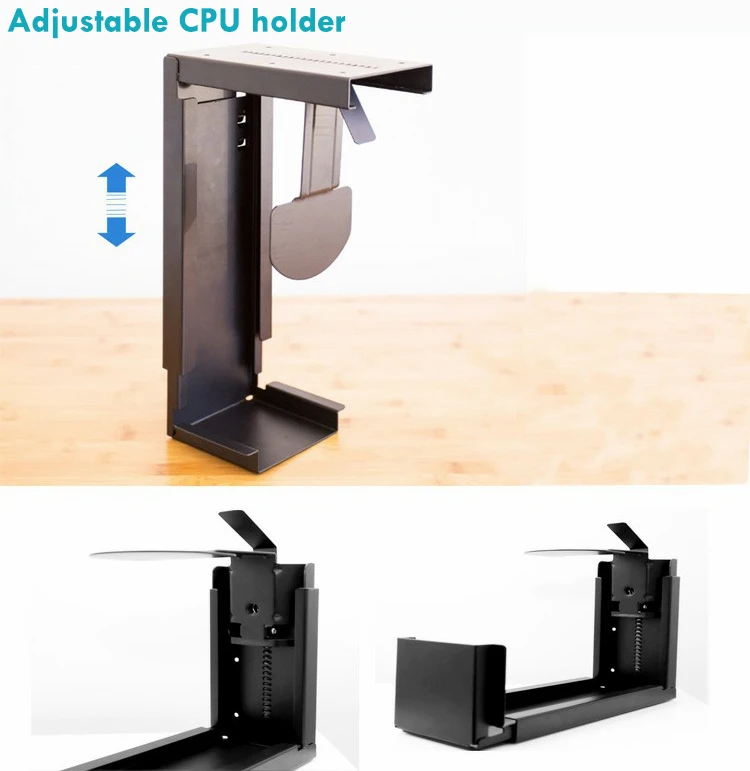 Under Desk Mount Adjustable Height And Width Computer Tower Cpu