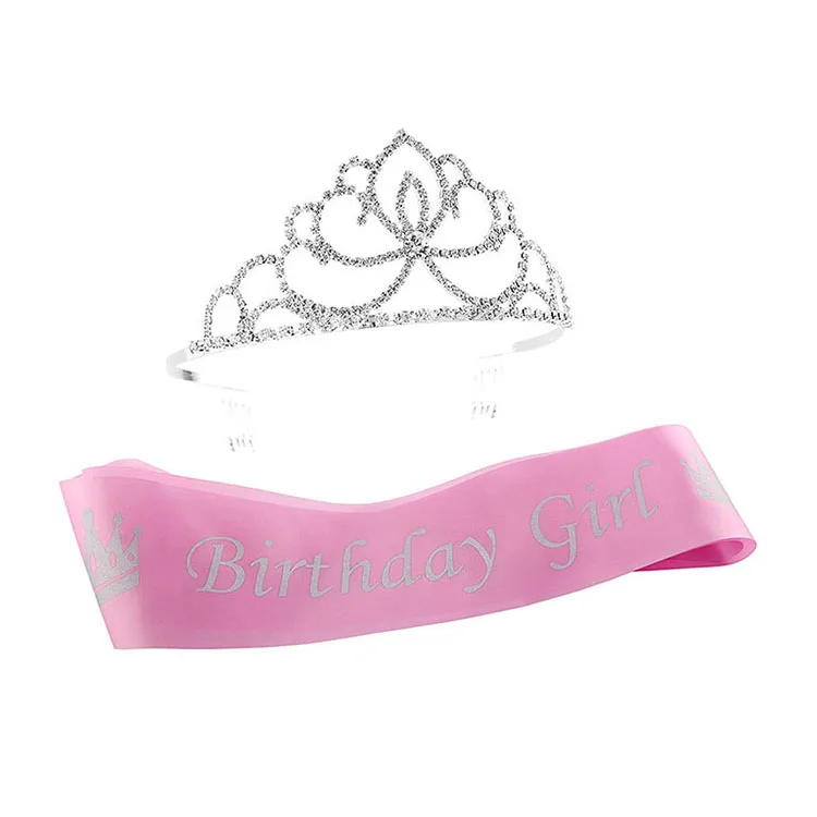 birthday sash and tiara