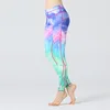 Morewin Summer Women Yoga Sport Leggings 3D Printed Flower Eye Gradient Pencil Pants Women Girl Workout Crossfits Running Pants