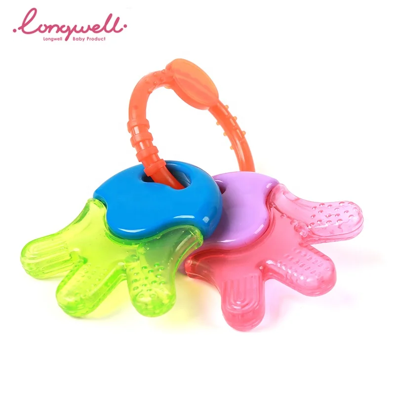 Sensory Toys Rattles Teething Cusomize Eva Water Teether Filled Infant