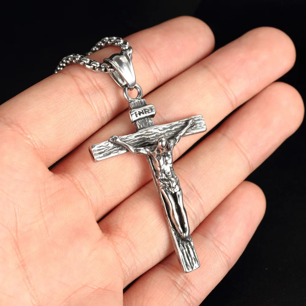 Religious Classic Jewelry Titanium Stainless Steel Jesus Christian