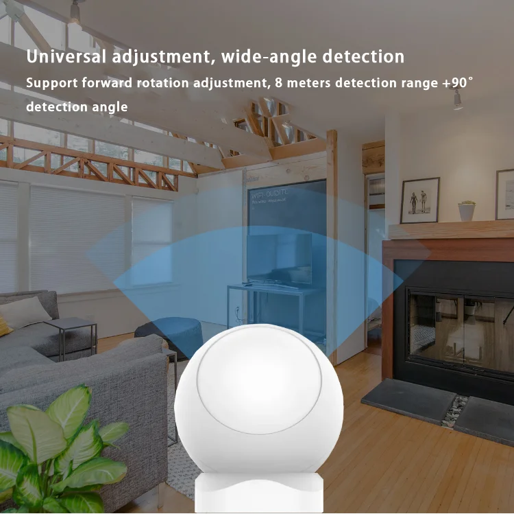 Smart Home Tuya Zigbee 3.0 Pir Motion Sensor With Smart Life App