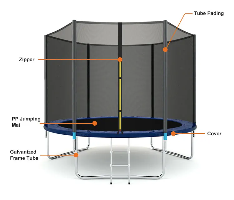 Bungee Jumping Equipment Backyard 12ft 14ft 16ft Commercial Outdoor
