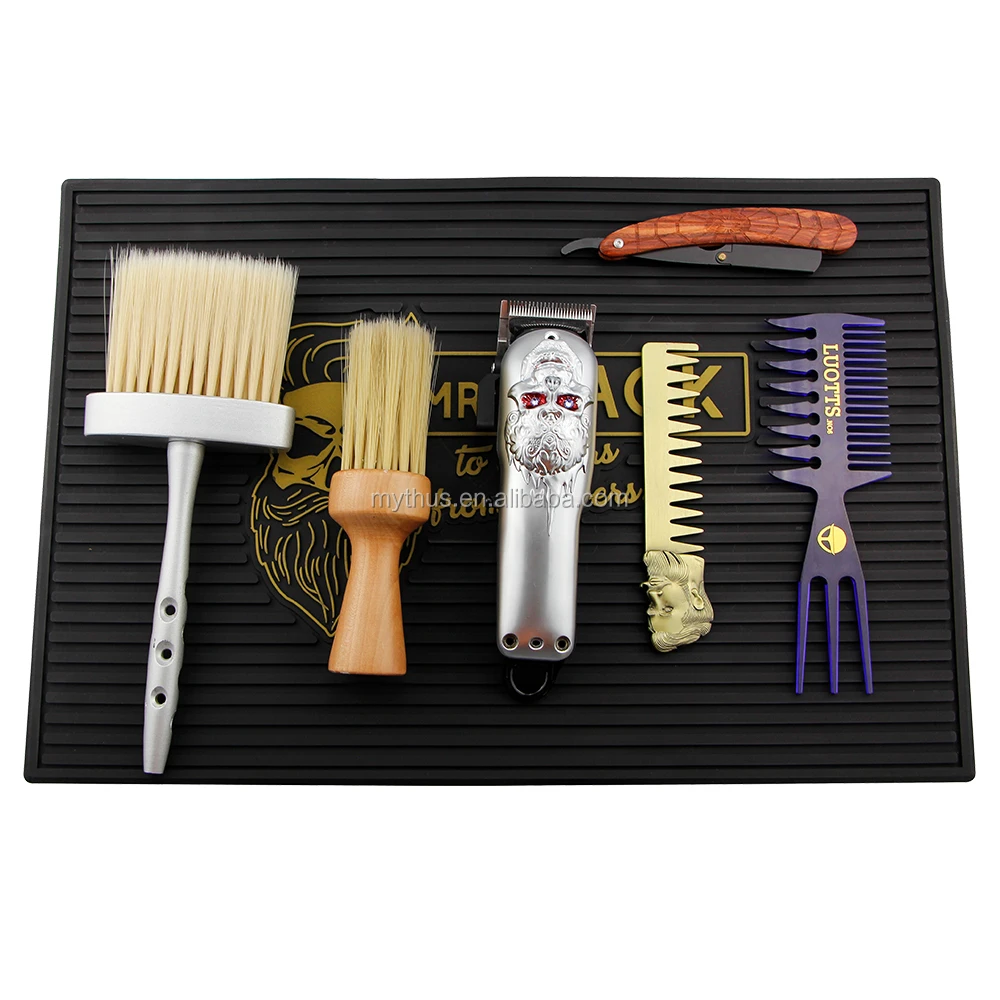 Barber Station Mat Nano Antiskid Silicone Pad Heatresistant