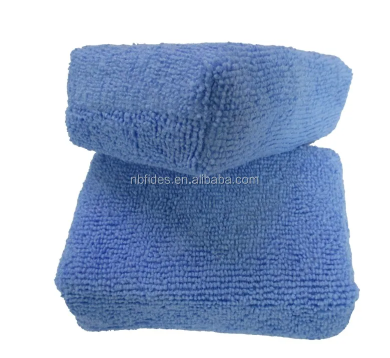 Microfiber Applicator Car Wash Cleaning Polishing Sponge Wax Applicator Pad For Car Detailing