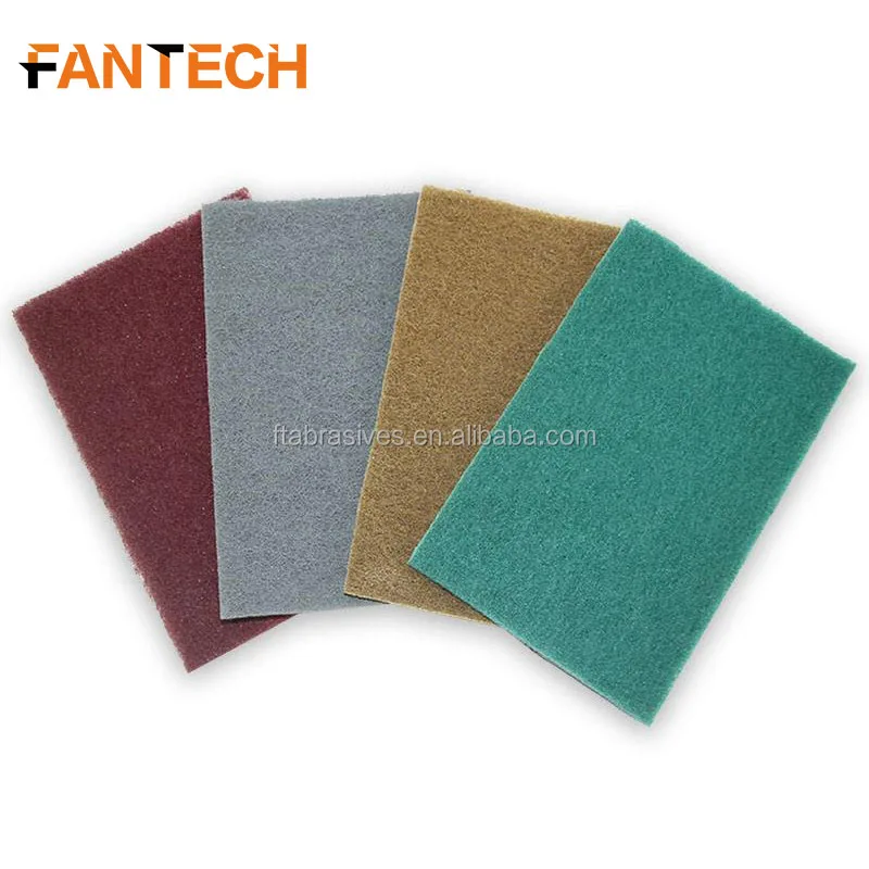 VSM Non-Woven Hand Pads 6x9 Inch - 10 Pack Coarse & Medium Abrasive Scuff Pads