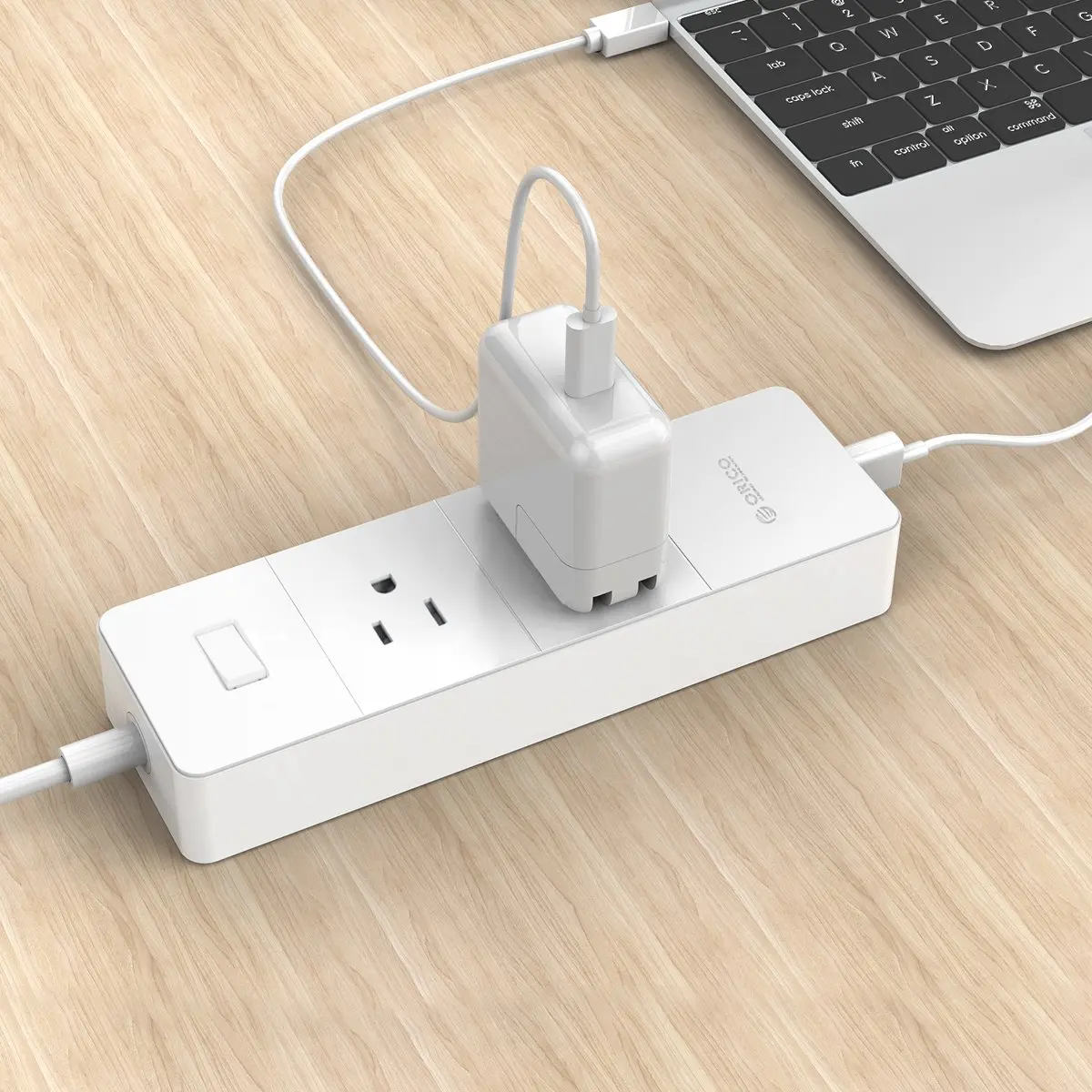 multisocket with 4 Smart USB Ports power strip with 2 Outlet Surge Protection