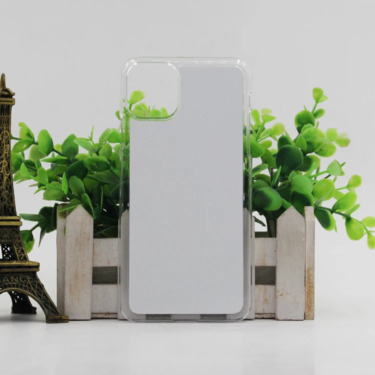 Factory Direct Sample Free 2D PC Sublimation With Metal Sheet Phone Case For iPhone 11 Black Plastic Sublimation Case