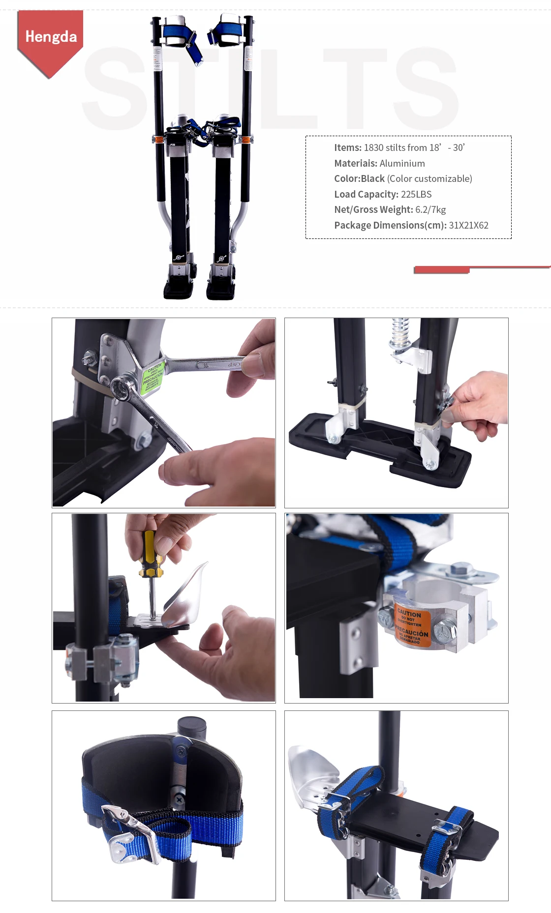 Zancos Drywall Aluminum Drywall Stilts 1830 Stilt Walker Buy Zancos