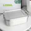 18/10 Stainless Steel bento lunch box Design with Lock Clips and Compartments Eco friendly Food Containers for Kids or Adults