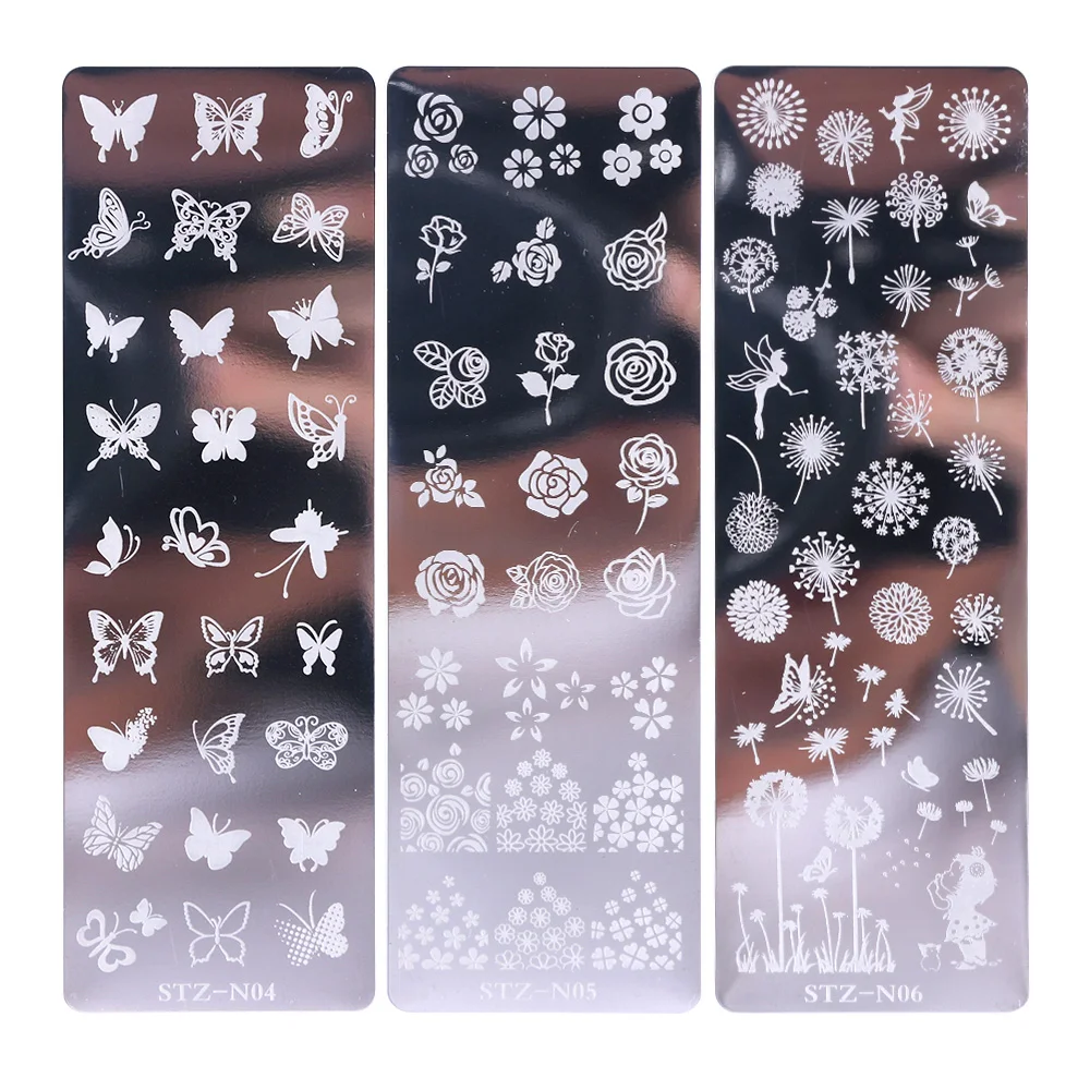 Hot Selling Rectangle Stamping Plate Stamping Image Plate Nail Art Stamp Plate