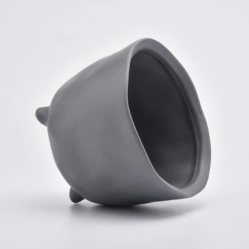Custom Color Ceramic Candle Bowl For Home Decoraton