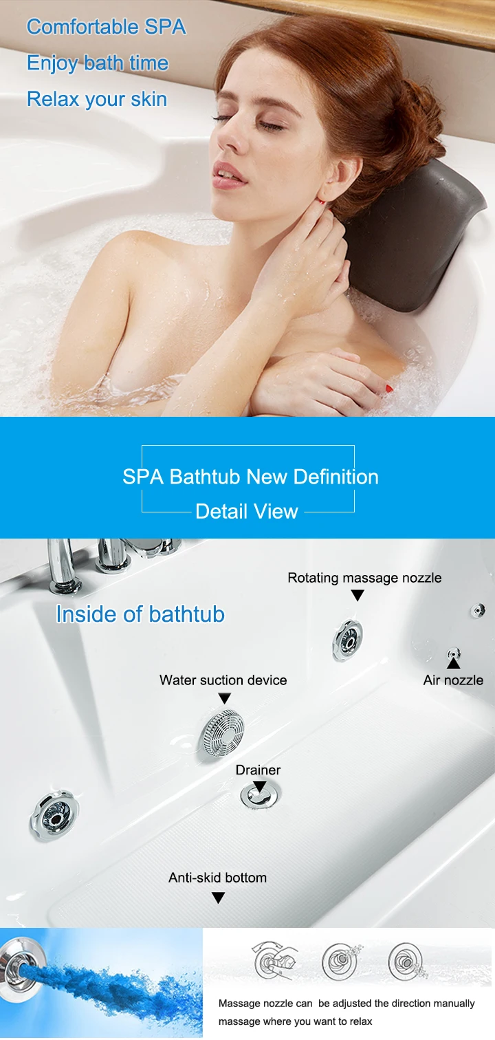 JOININ Bath Supplier FreeStanding Bathtub Cheap price Acrylic Bath tub 8700