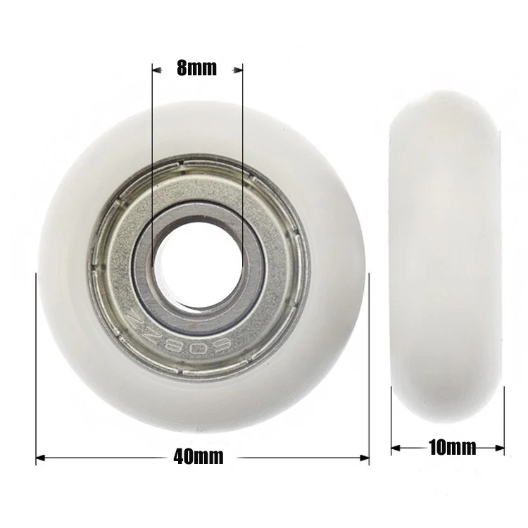 40mm Outer Round Nylon Pom Pulley 608z Bearing Pom Wheels For Machine Repair - Buy 40mm Pom Pulley Wheels With Bearings,Pulley Wheels With Bearings Product on Alibaba.com