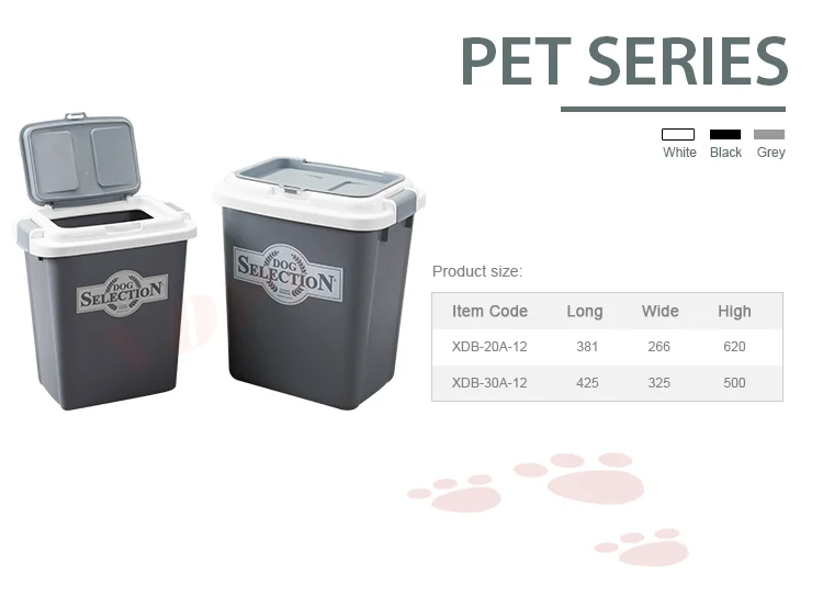 20l 10kg Eco Plastic Animal Cat Dog Pet Food Storage Bin Container Box