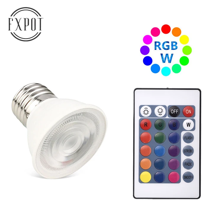 Online shopping project RGB RGBCW RGBWW Spot E26 E27 B22 E14 GU10 GU5.3 5W LED Bulb Light