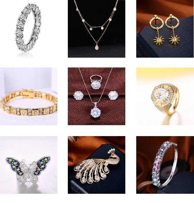 Fashion Cz Diamond Ring Jewelry Engagement Ring Diamond Wedding Emerald ...