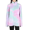 2019 Yiwu Hot selling Tie Dye Rainbow Sherpa Jacket