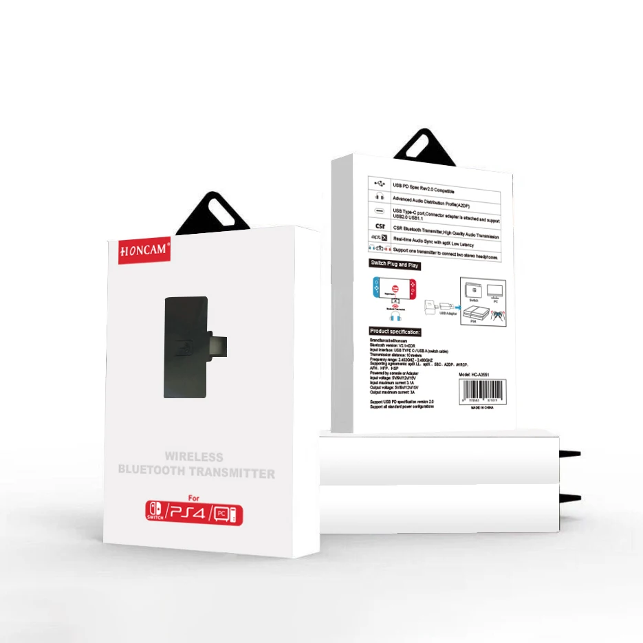 Honcam Ps4 游戏音频蓝牙发射器usb 蓝牙加密狗为任天堂开关pc Buy 用于任天堂开关的蓝牙音频发射器 用于ps4 的蓝牙音频适配器 用于
