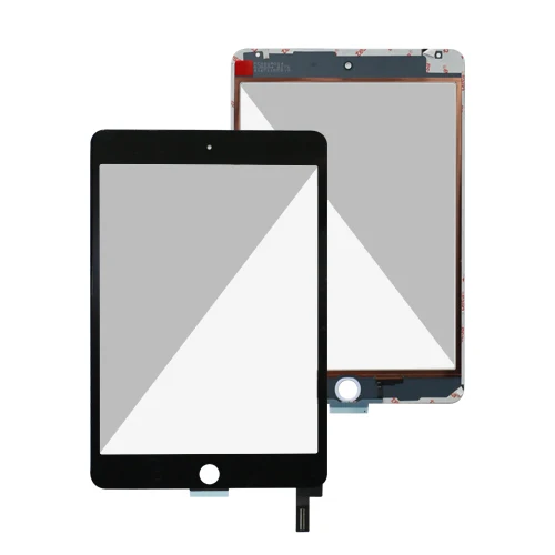 User performing iPad 4 screen replacement with heat gun and plastic tools