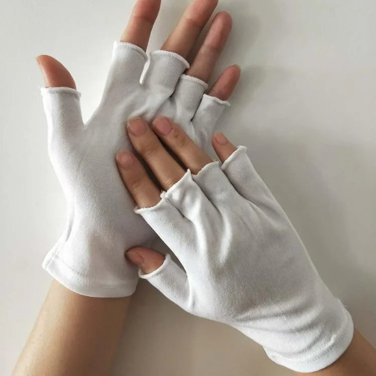 cashmere half finger gloves