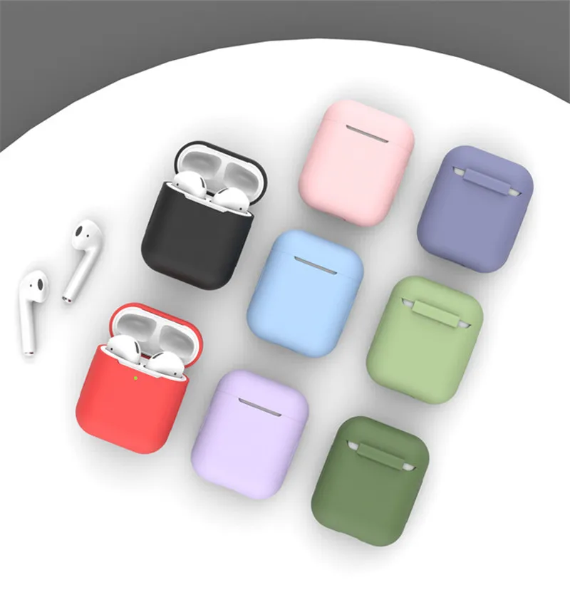 Personnaliser la couleur et imprimer doux earpods pour airpods 1 2 silicone housse de protection, pour airpods cas mode Macaro couleur - ANKUX Tech Co., Ltd