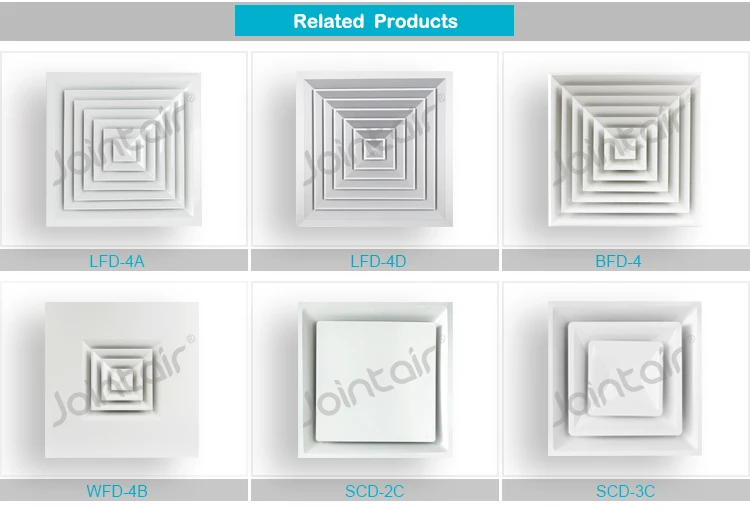 4 Cone Diffusers HVAC Systems T-bar Steel White 4 Cone Diffuser| Alibaba.com