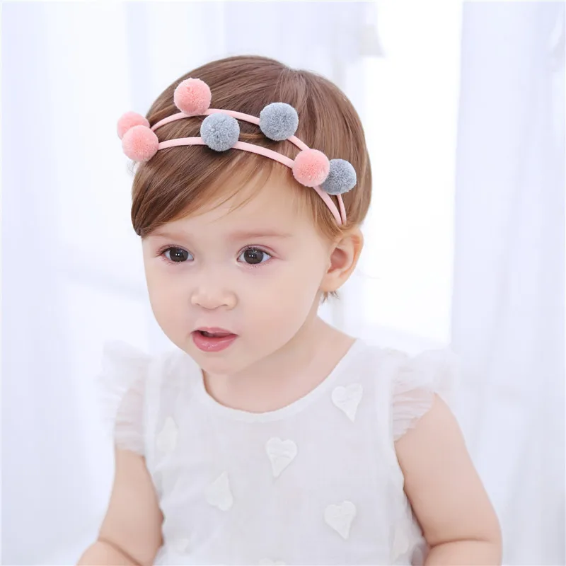 Popular Latest Pompoms Designs Handmade Hair Ball Elastic Baby Hairband Baby  Girl Headband - Buy Baby Hairbands,Baby Girl Headband,Designer Headband  Product on 