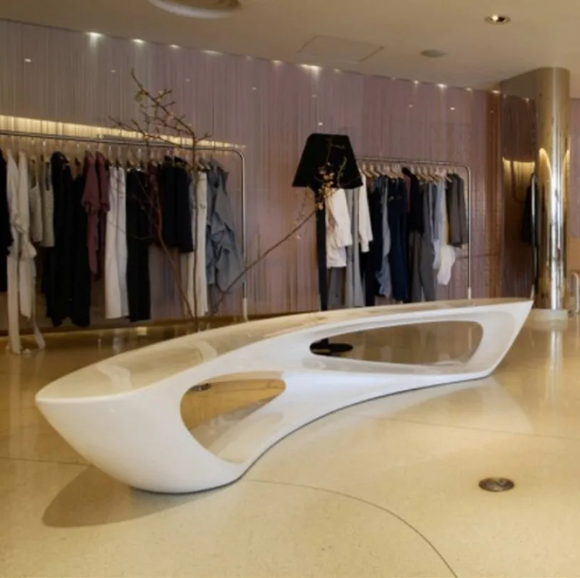 Outdoor Furniture Fiberglass Eturn Sculptural Seating Street Shopping