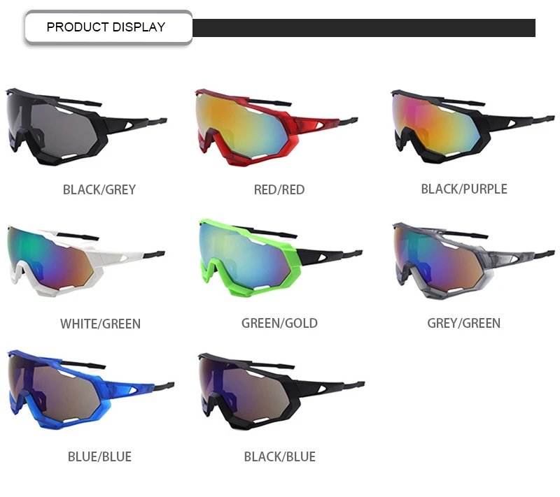 New Riding Colorful Glasses Bicycle Outdoor Sports Windproof Sunglasses