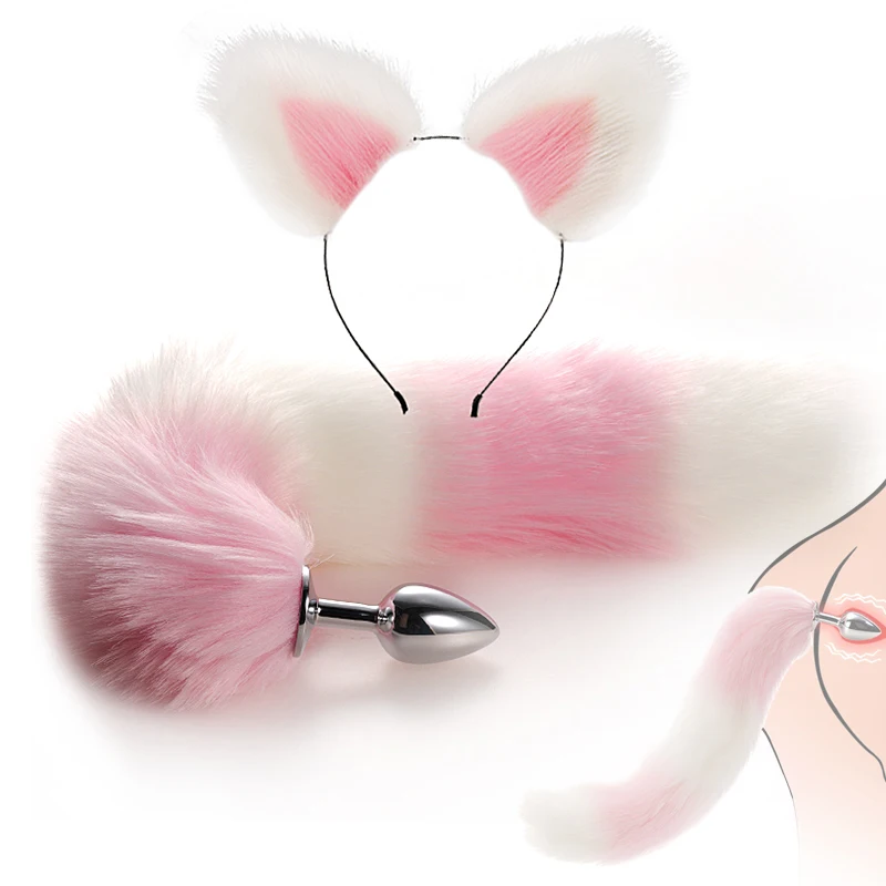 Sex Toys Anal Plug Tail With Juegos Para Adultos Ears Sexy Dress Up Fox