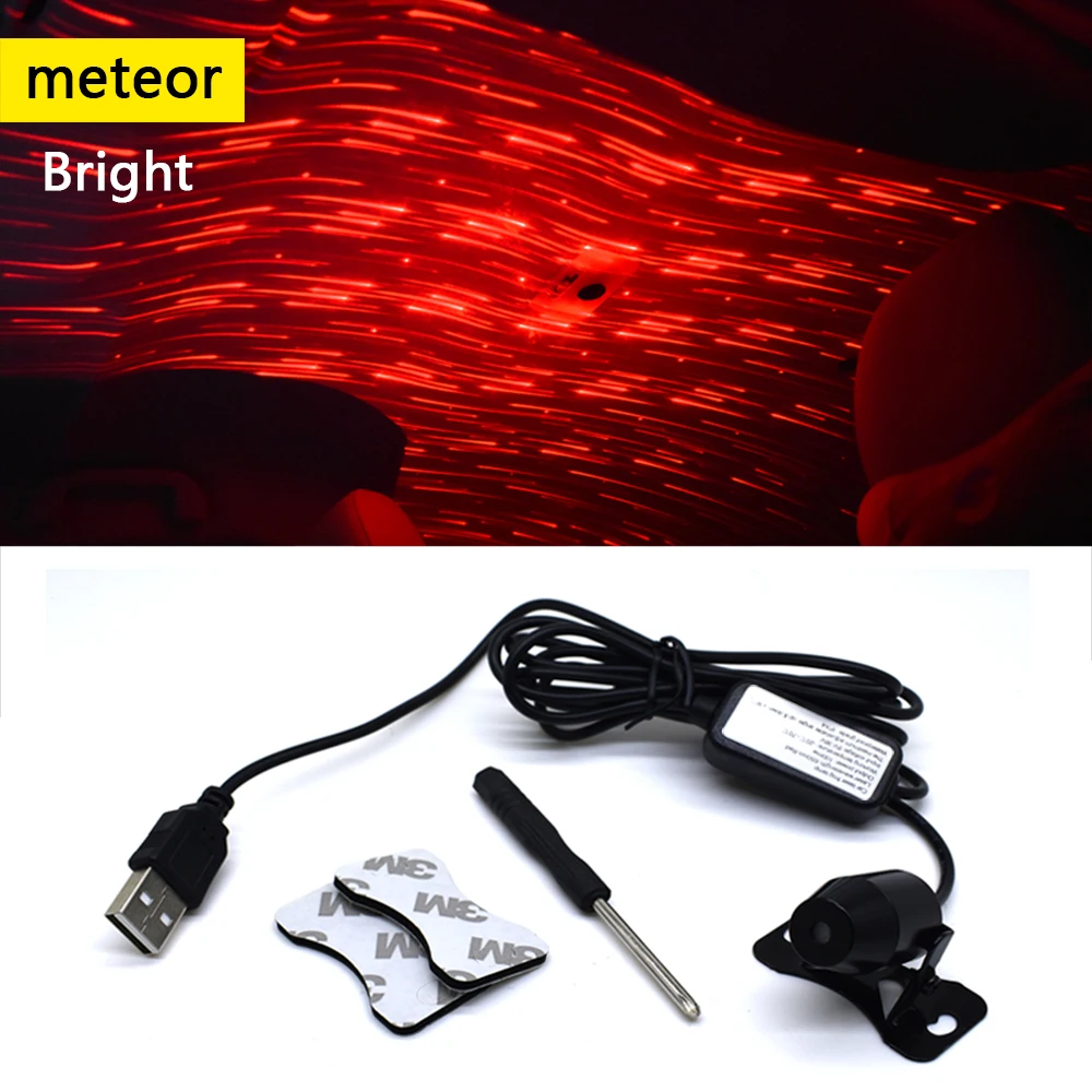 Flexible Car Roof Lights Romantic USB Night Light For Car Home Party