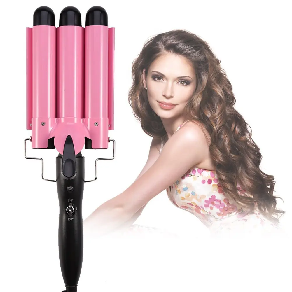 Hair Waver Iron Oem Mermaid 3 Barrel Hair Curler High Tide Top Seller